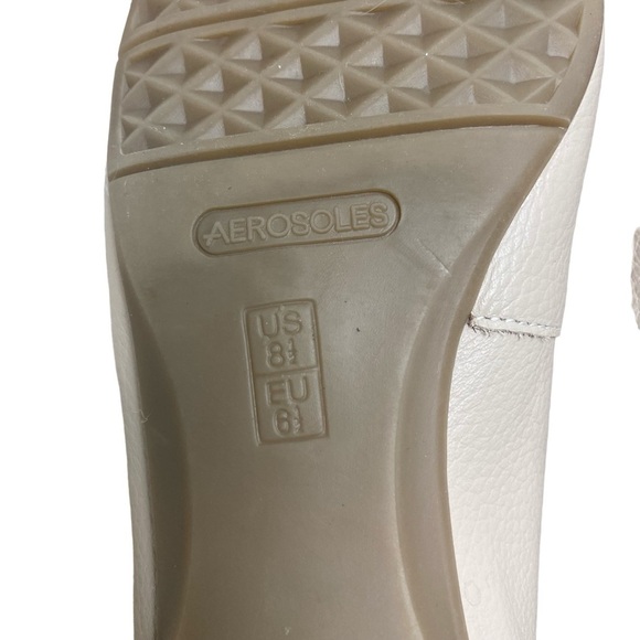 Aerosoles Size 8.5 Meteorite Ballet Flat Shoes Beige Two Toned Medium Width - Picture 11 of 13